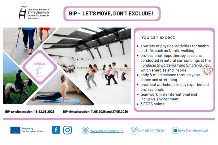 BIP Programme “LET'S MOVE, DON'T EXCLUDE!”